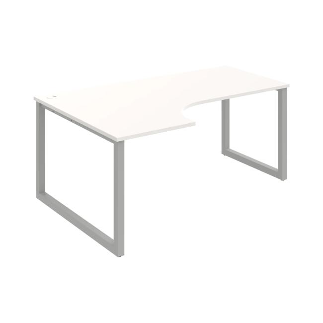 [ON919650] Schreibtisch UNI O, ergo, rechts, 180x75,5x120 cm, weiß/grau