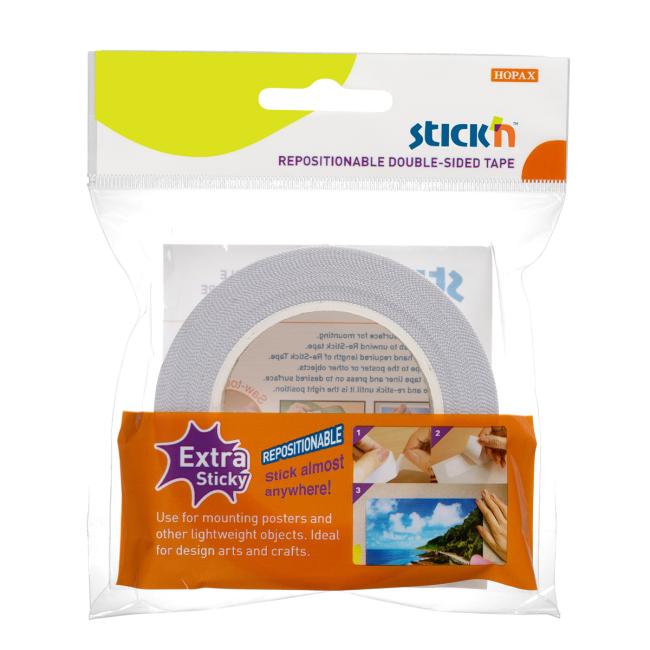 Stick'n Hopax Klebeband 12 mm x 12 m, doppelseitig ablösbar