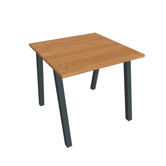 Schreibtisch UNI A, 80x75,5x80 cm, Erle/Schwarz