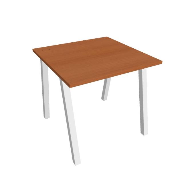 Schreibtisch UNI A, 80x75,5x80 cm, Kirsche/Weiß