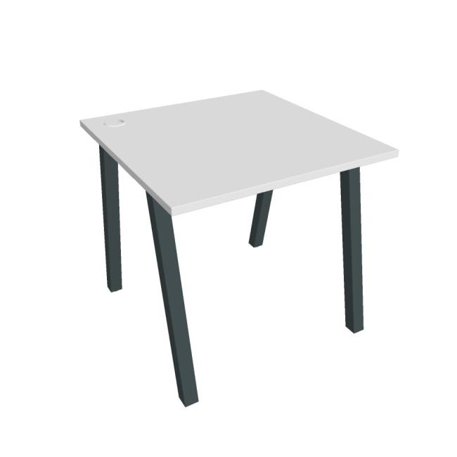 [ON919679] Schreibtisch UNI A, 80x75,5x80 cm, weiß/schwarz