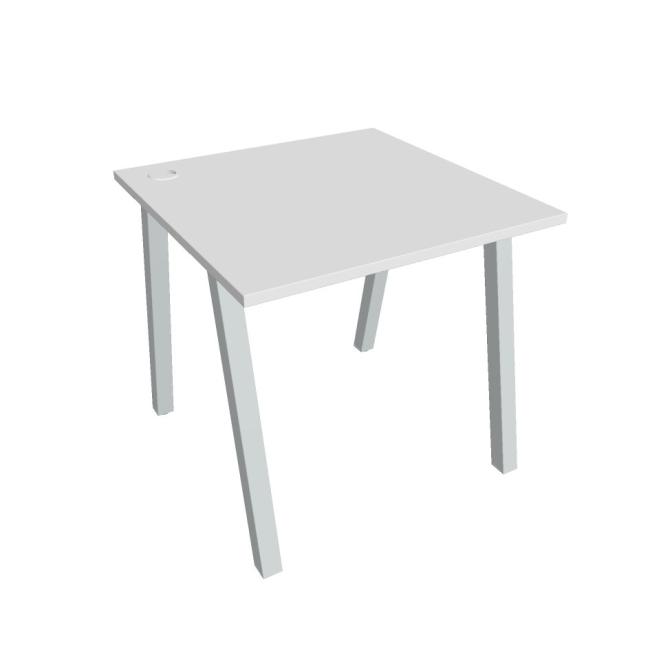 [ON919680] Schreibtisch UNI A, 80x75,5x80 cm, weiß/grau