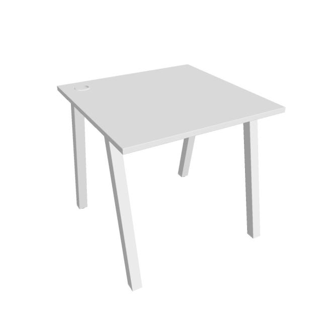 [ON919681] Schreibtisch UNI A, 80x75,5x80 cm, weiß/weiß