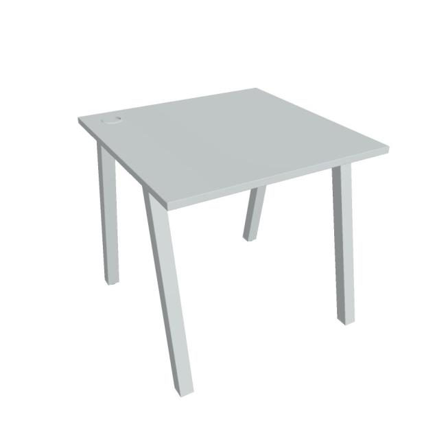 Schreibtisch UNI A, 80x75,5x80 cm, grau/grau
