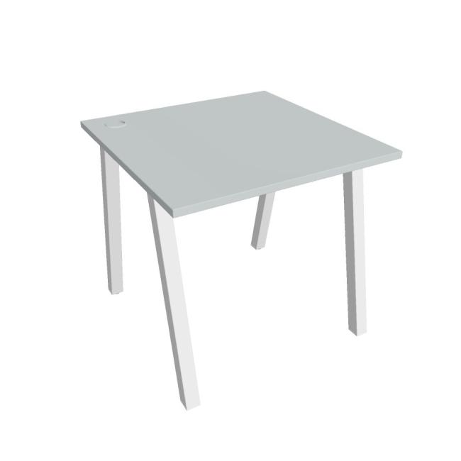 [ON919684] Schreibtisch UNI A, 80x75,5x80 cm, grau/weiß