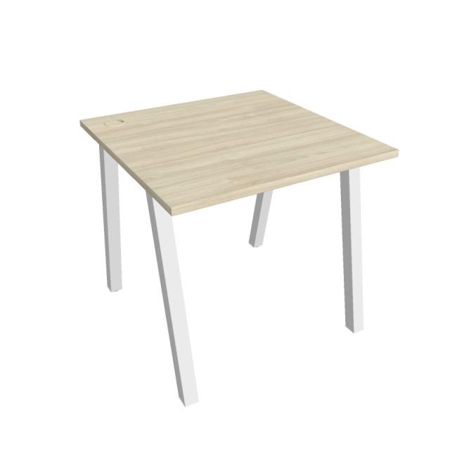 [ON919687] Schreibtisch UNI A, 80 x 75,5 x 80 cm, Akazie/Weiß