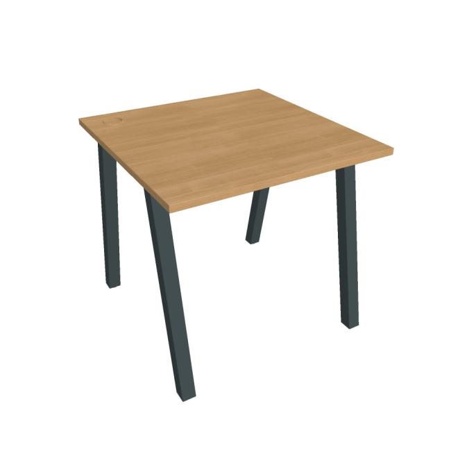 Schreibtisch UNI A, 80x75,5x80 cm, Eiche/Schwarz