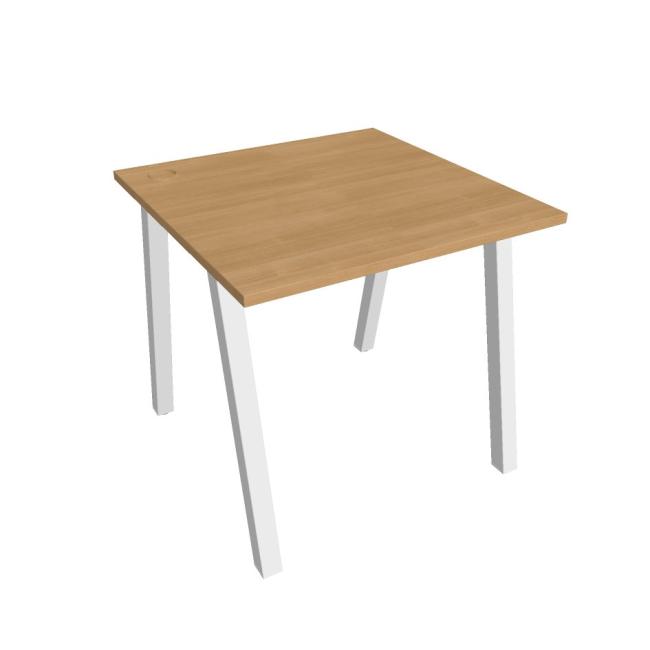 [ON919693] Schreibtisch UNI A, 80 x 75,5 x 80 cm, Eiche/Weiß