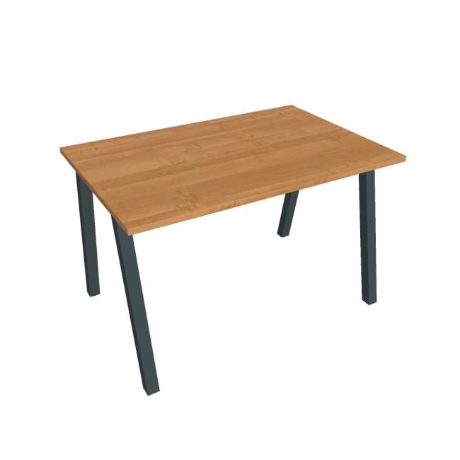 Schreibtisch UNI A, 120 x 75,5 x 80 cm, Erle/Schwarz