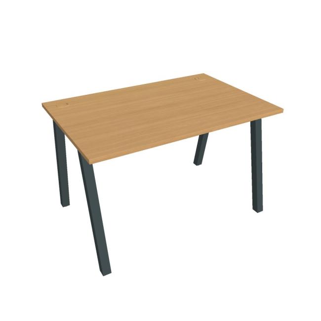 [ON919706] Schreibtisch UNI A, 120 x 75,5 x 80 cm, Buche/schwarz