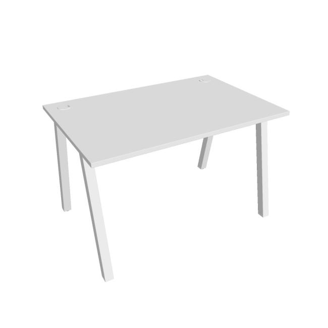 Schreibtisch UNI A, 120 x 75,5 x 80 cm, weiß/weiß