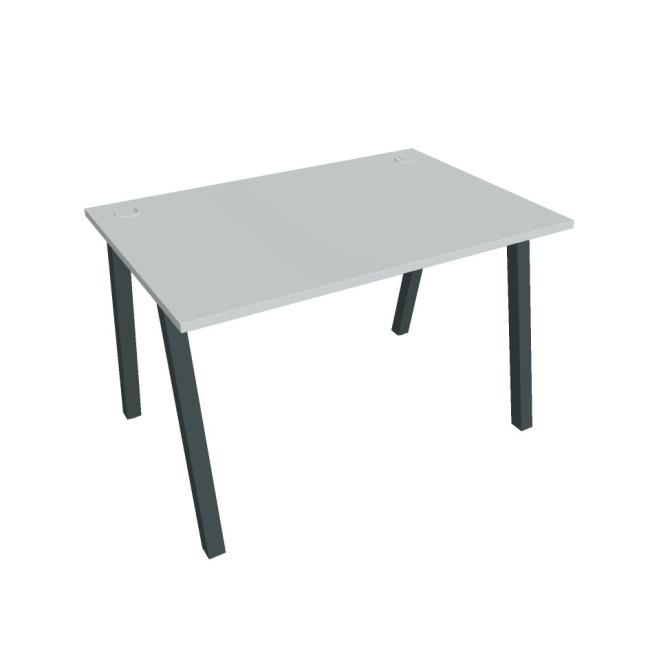 Schreibtisch UNI A, 120 x 75,5 x 80 cm, grau/schwarz