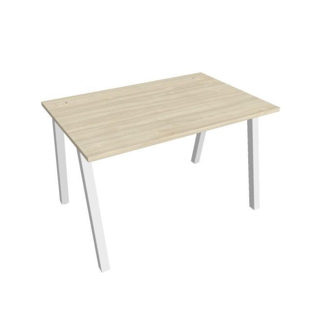Schreibtisch UNI A, 120 x 75,5 x 80 cm, Akazie/Weiß