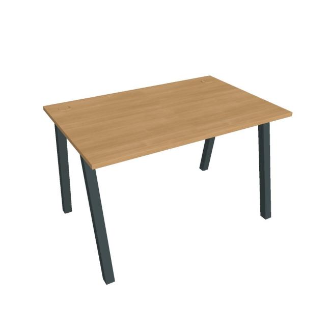 Schreibtisch UNI A, 120 x 75,5 x 80 cm, Eiche/Schwarz