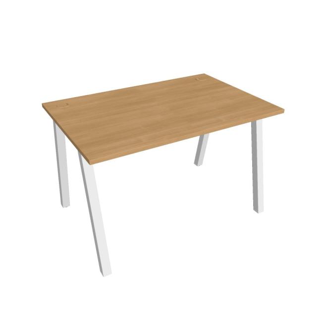 Schreibtisch UNI A, 120 x 75,5 x 80 cm, Eiche/Weiß