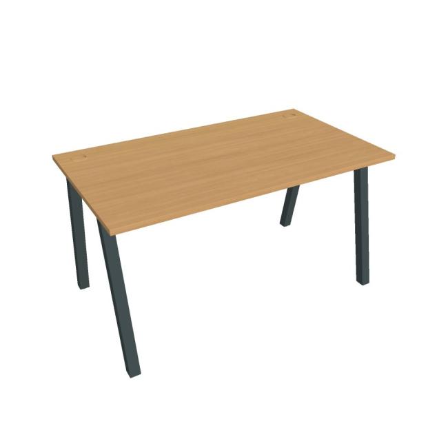 [ON919736] Schreibtisch UNI A, 140 x 75,5 x 80 cm, Buche/schwarz