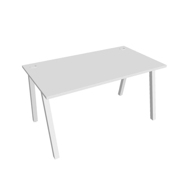 [ON919741] Schreibtisch UNI A, 140 x 75,5 x 80 cm, weiß/weiß
