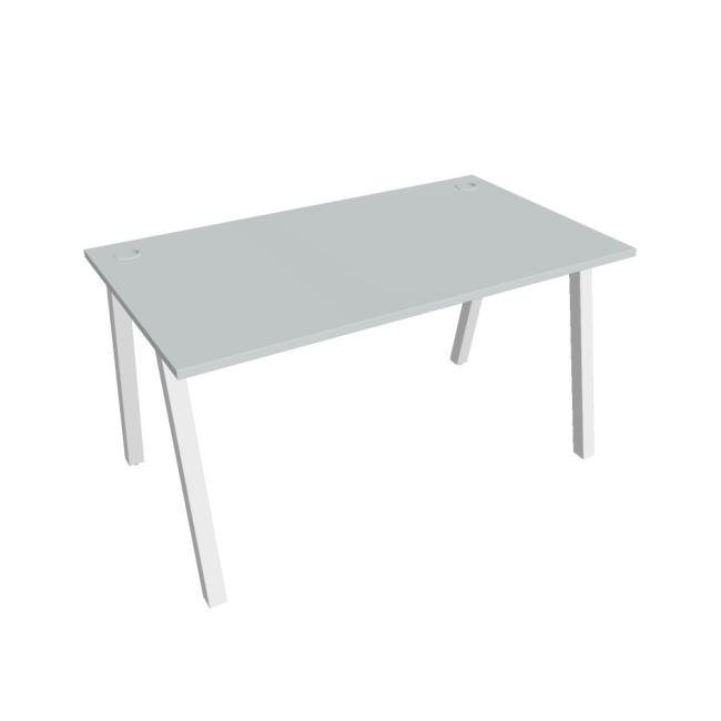 [ON919744] Schreibtisch UNI A, 140 x 75,5 x 80 cm, grau/weiß