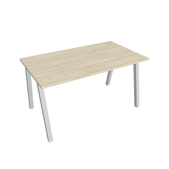 Schreibtisch UNI A, 140x75,5x80 cm, Akazie/Grau