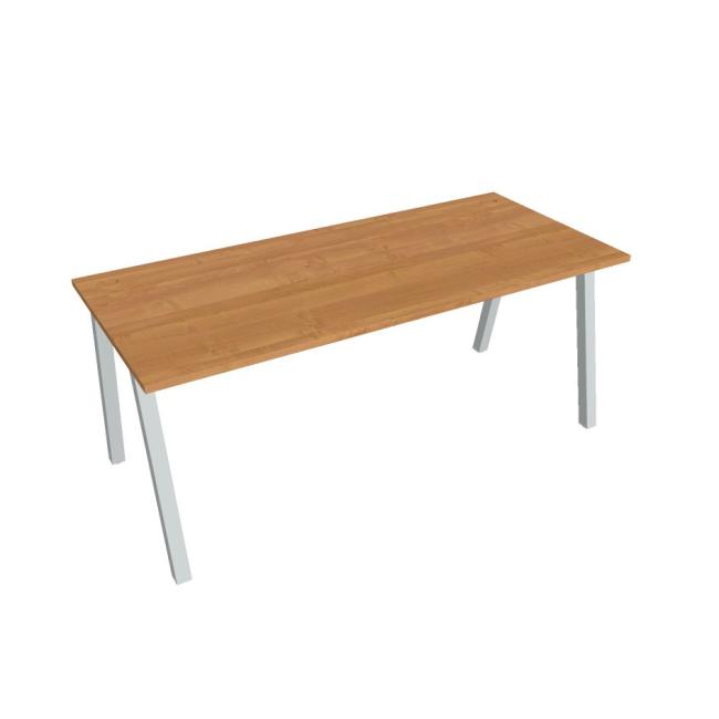Schreibtisch UNI A, 180x75,5x80 cm, Erle/Grau