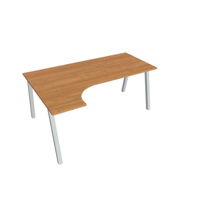 [ON919851] Schreibtisch UNI A, ergo, rechts, 180x75,5x120 cm, Erle/grau