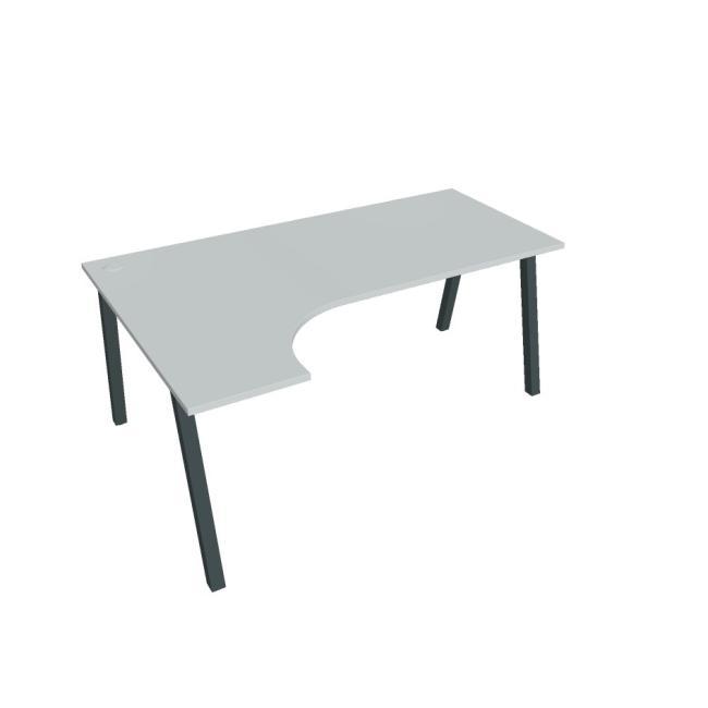 [ON919862] Schreibtisch UNI A, ergo, rechts, 180x75,5x120 cm, grau/schwarz