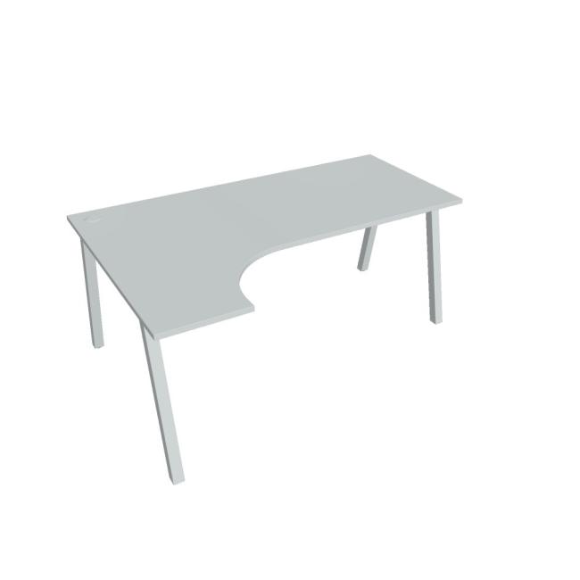 [ON919863] Schreibtisch UNI A, ergo, rechts, 180x75,5x120 cm, grau/grau