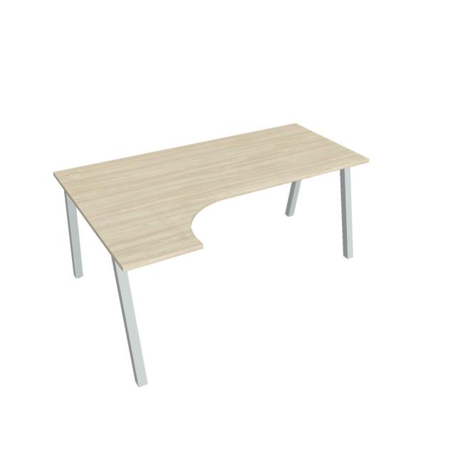[ON919866] Schreibtisch UNI A, ergo, rechts, 180x75,5x120 cm, Akazie/grau
