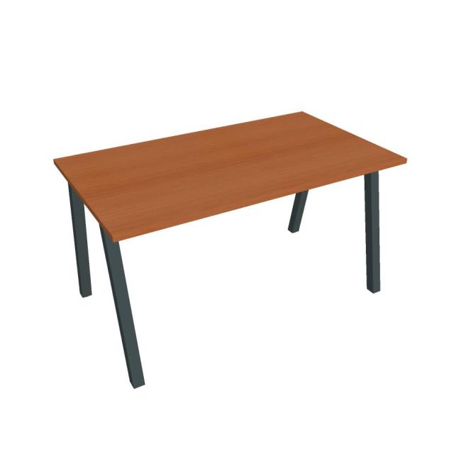 Konferenztisch UNI A, 140 x 75,5 x 80 cm, Kirsche/Schwarz