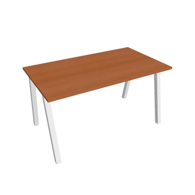 [ON919885] Konferenztisch UNI A, 140 x 75,5 x 80 cm, Kirsche/Weiß