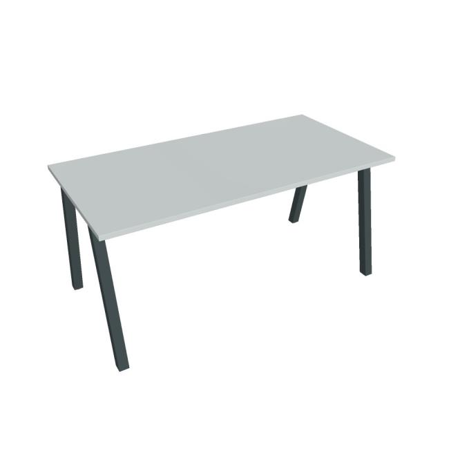 Besprechungstisch UNI A, 160x75,5x80 cm, grau/schwarz