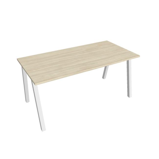 Konferenztisch UNI A, 160 x 75,5 x 80 cm, Akazie/Weiß