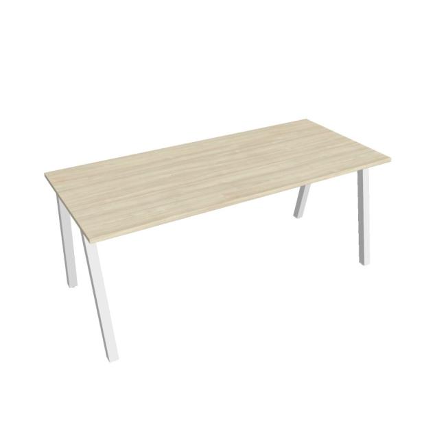 Konferenztisch UNI A, 180 x 75,5 x 80 cm, Akazie/Weiß