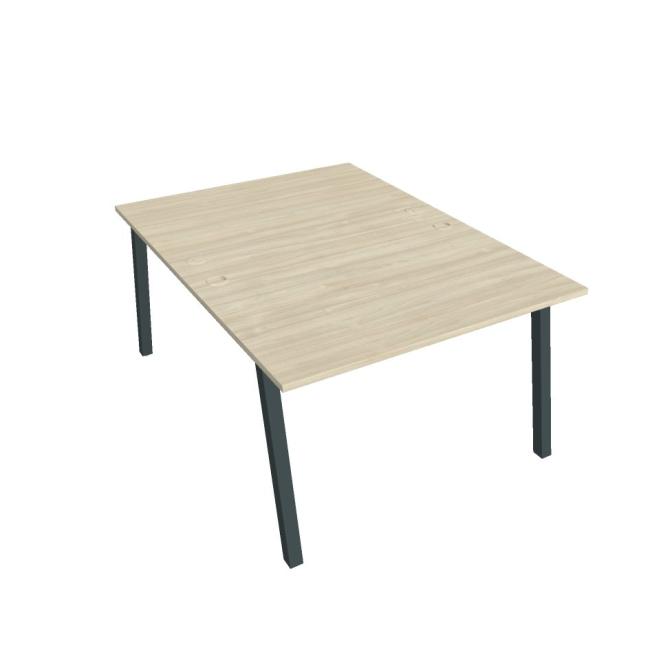 [ON919985] Schreibtisch UNI A, 120 x 75,5 x 160 cm, Akazie/Schwarz