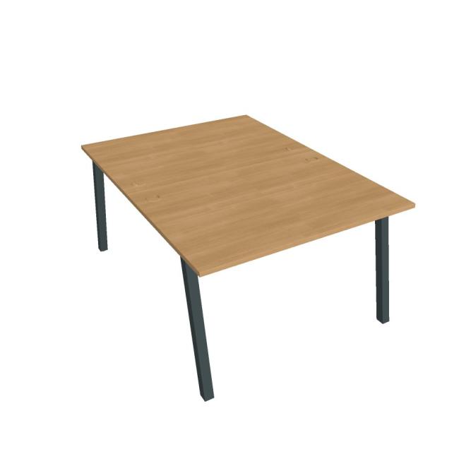 [ON919991] Schreibtisch UNI A, 120 x 75,5 x 160 cm, Eiche/Schwarz
