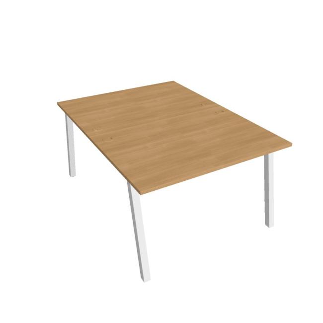 [ON919993] Schreibtisch UNI A, 120 x 75,5 x 160 cm, Eiche/Weiß
