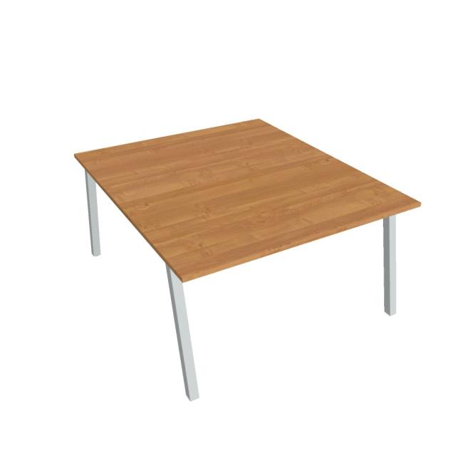 [ON920001] Schreibtisch UNI A, 140x75,5x160 cm, Erle/Grau