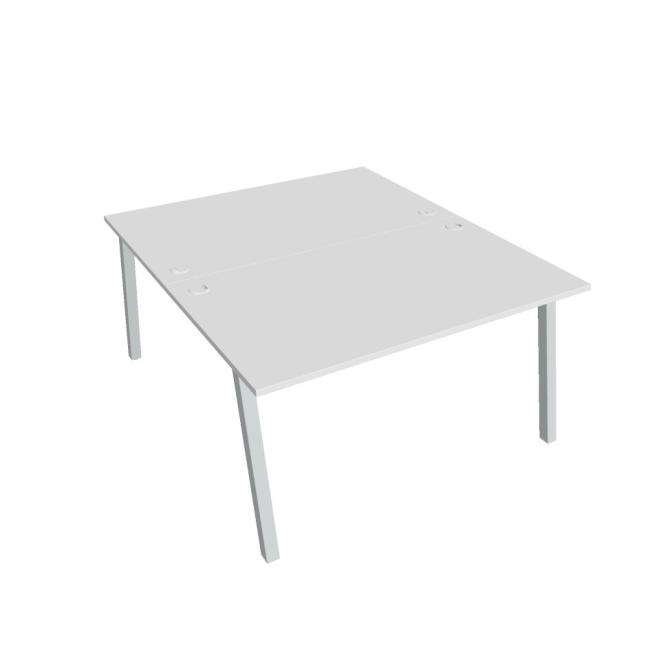 [ON920010] Schreibtisch UNI A, 140x75,5x160 cm, weiß/grau