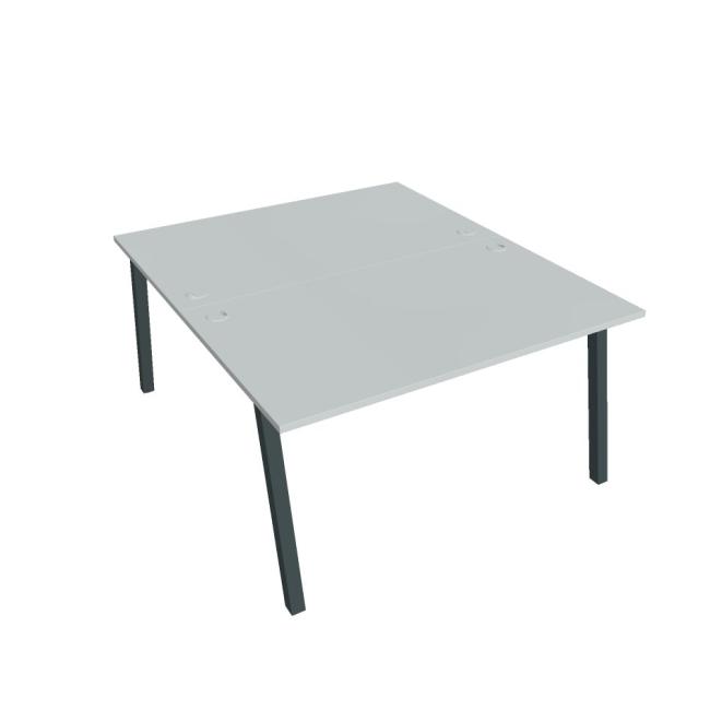 [ON920012] Schreibtisch UNI A, 140x75,5x160 cm, grau/schwarz
