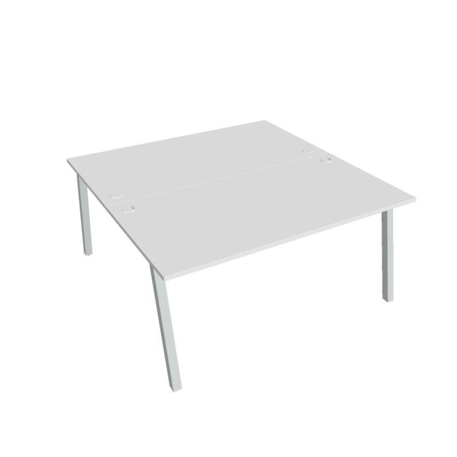 [ON920040] Schreibtisch UNI A, 160x75,5x160 cm, weiß/grau
