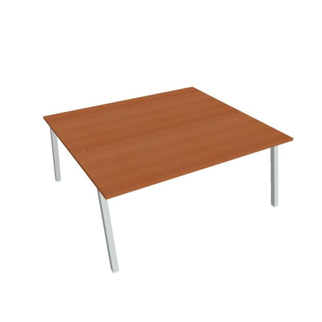 [ON920064] Schreibtisch UNI A, 180x75,5x160 cm, Kirsche/Grau