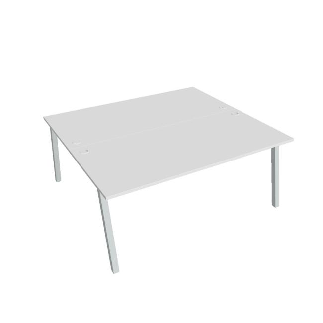 [ON920070] Schreibtisch UNI A, 180x75,5x160 cm, weiß/grau