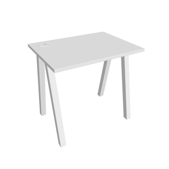 Schreibtisch UNI A, 80x75,5x60 cm, weiß/weiß