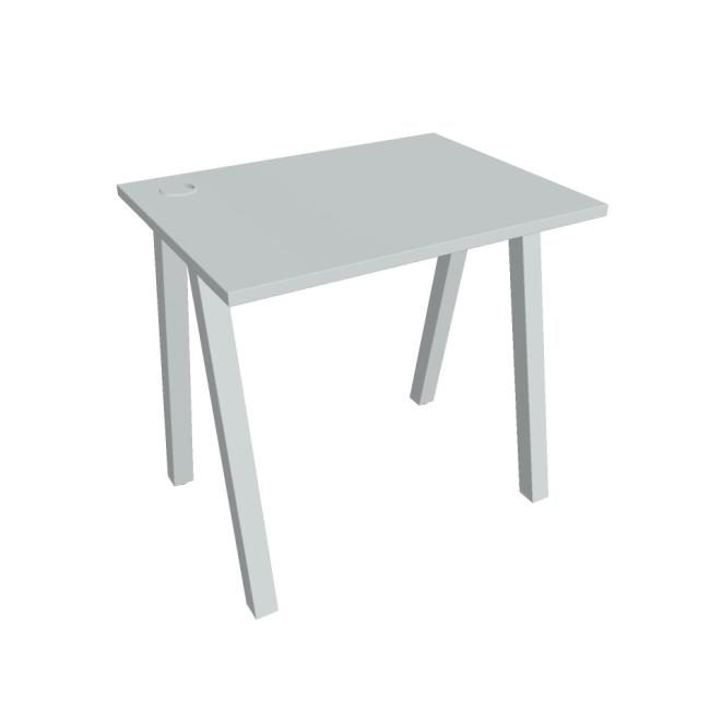 Schreibtisch UNI A, 80x75,5x60 cm, grau/grau