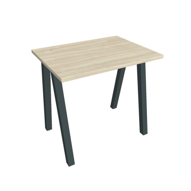 Schreibtisch UNI A, 80 x 75,5 x 60 cm, Akazie/Schwarz
