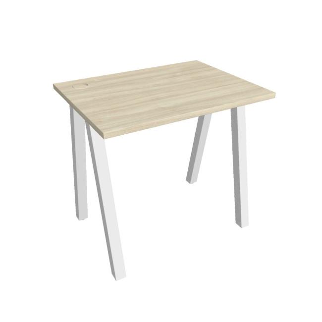 [ON920107] Schreibtisch UNI A, 80 x 75,5 x 60 cm, Akazie/Weiß