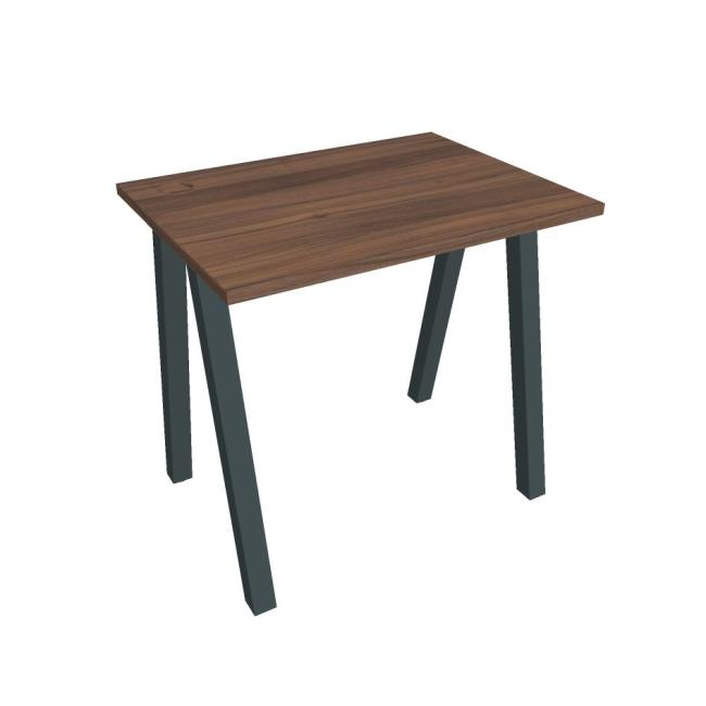 [ON920108] Schreibtisch UNI A, 80 x 75,5 x 60 cm, Walnuss/Schwarz