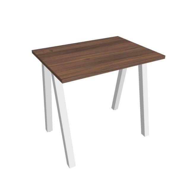 [ON920110] Schreibtisch UNI A, 80 x 75,5 x 60 cm, Nussbaum/Weiß