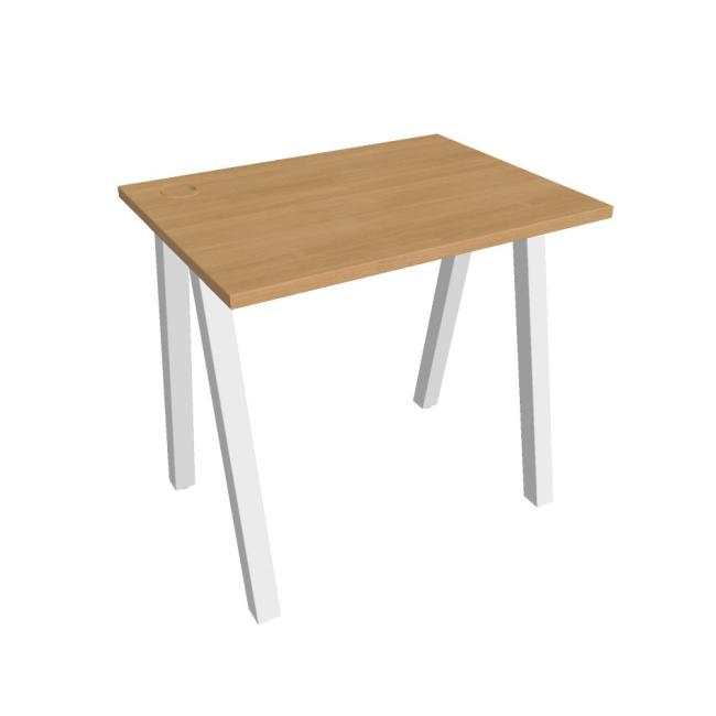 [ON920113] Schreibtisch UNI A, 80 x 75,5 x 60 cm, Eiche/Weiß