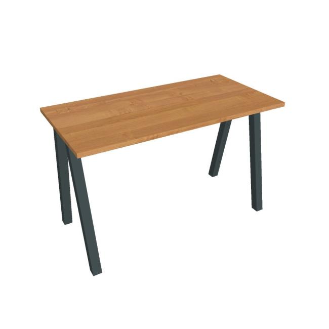 Schreibtisch UNI A, 120 x 75,5 x 60 cm, Erle/schwarz